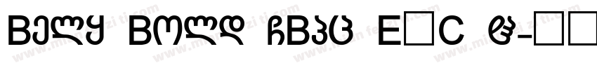 Bely Bold GBpc EUC H字体转换